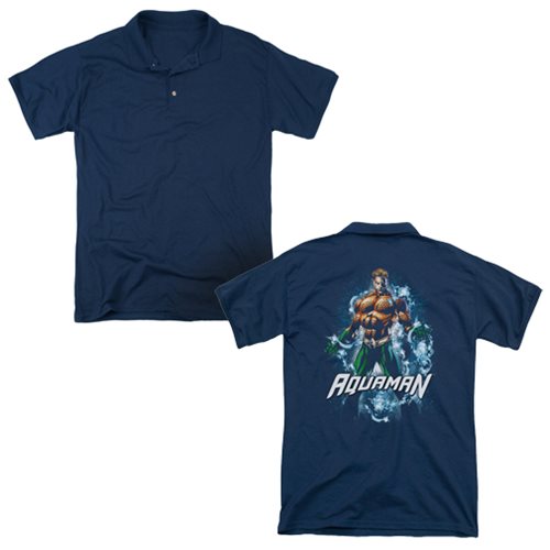 Aquaman Water Powers Polo T-Shirt